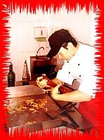Zubereitung am Mongolischen Grill
