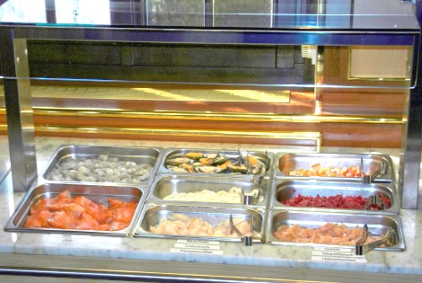 Mongolisches Grillbuffet, frische Zutaten, t&auml;glich neu
