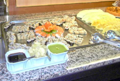 Mongolisches Grillbuffet, frische Zutaten, t&auml;glich neu